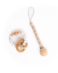 Duo Teething ring and Pacifier clip - Baa Bee
