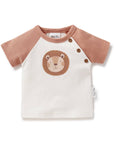 T-shirt raglan à imprimé lion - Baa Bee