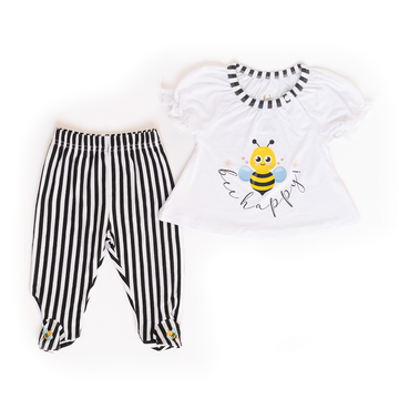 Baby girl gift set | T-shirt and its matching pants - Baa Bee