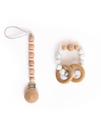 Duo Teething ring and Pacifier clip - Baa Bee